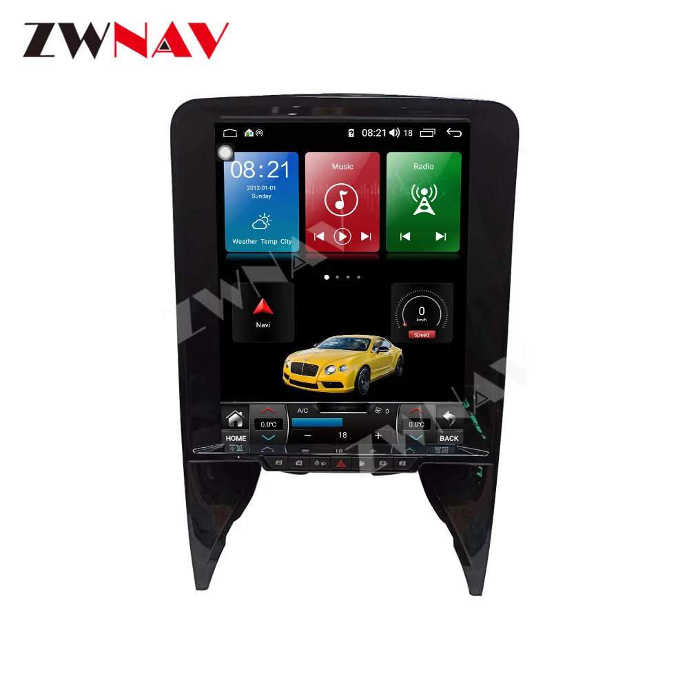 Головное устройство ZWNAV в стиле Tesla для Lamborghini Gallardo 2004 - 2015 LP570 LP560 Android мультимедийный радиоплеер Автомобильный
