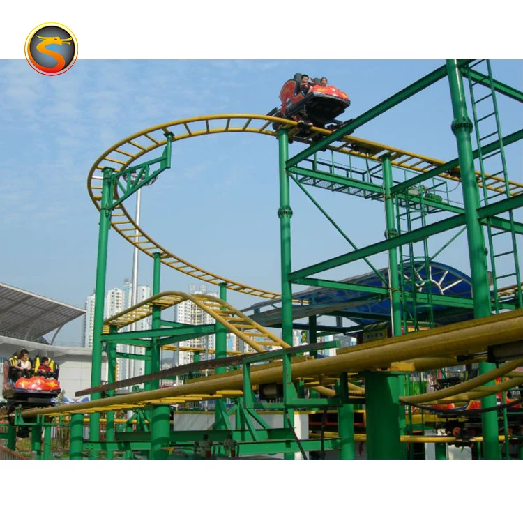 Extreme Thrilling Adult Game Large Roller Coaster Spin Track Car for sale