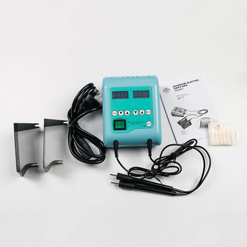 Цифровой восковой резьбовой аппарат двойная ручка электрический лабораторный зубной Воск нож