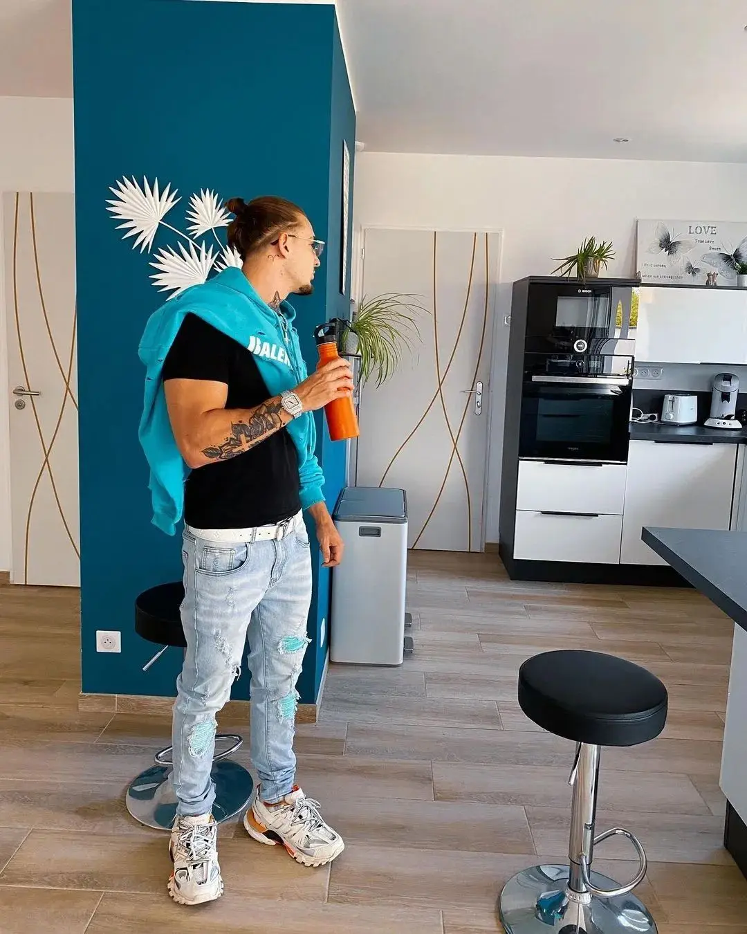 Wholesale 645 Drop shipping bandana  patched Jean Fashion Designer Slim Skinny Denim Men Jeans