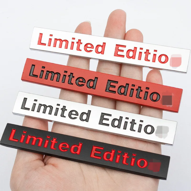 Wholesale customization Limited Edition 3D metal car stickers emblem Badge Body sticker Car Emblems For  Trunk Tag Sports