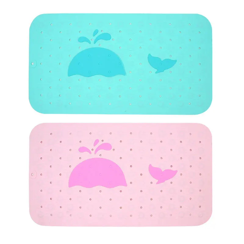 
Whale bath silicone rectangular bathroom mat non-slip mat bath bathtub foot pad 