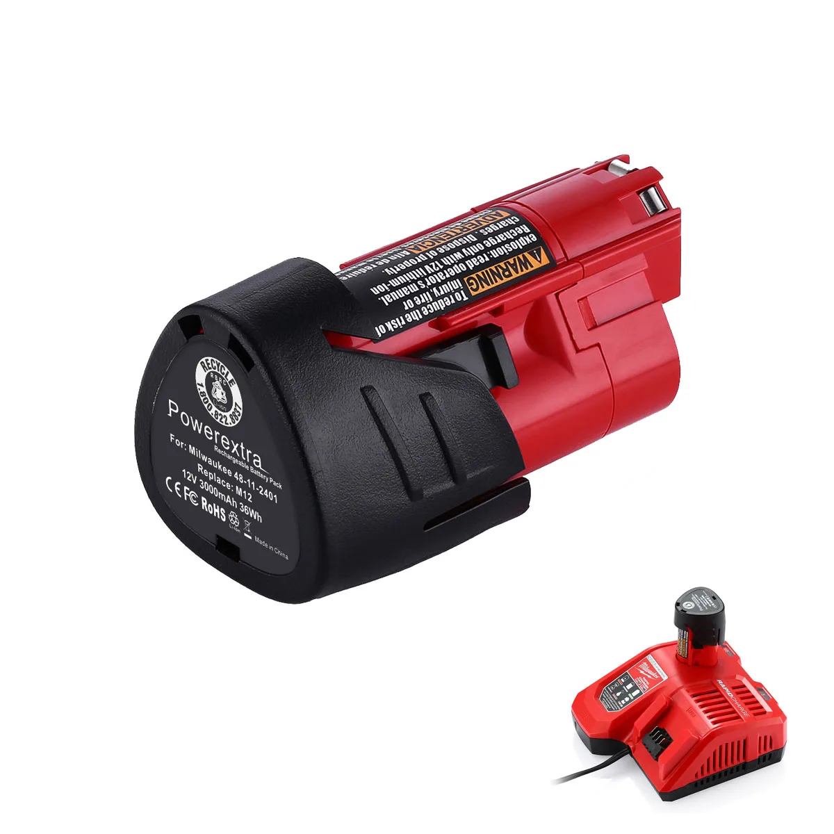 Powerextra Tool Battery High Capacity Lithium-ion Replacement For