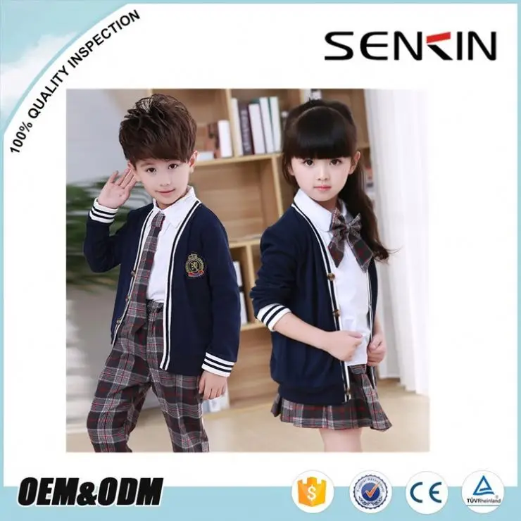 Nicole Hot Sale Kindergarten School Uniform Korean Winter School Girls Uniform Pictures
