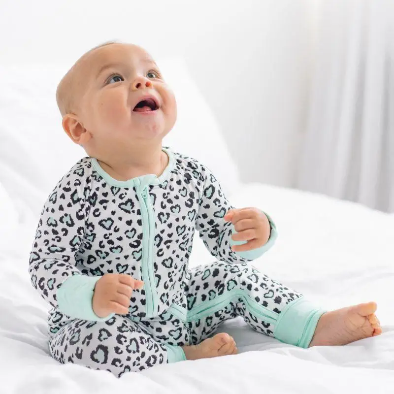 High Quality 95%Bamboo 5%Spandex Baby & Toddler Bamboo Viscose Zippy Romper