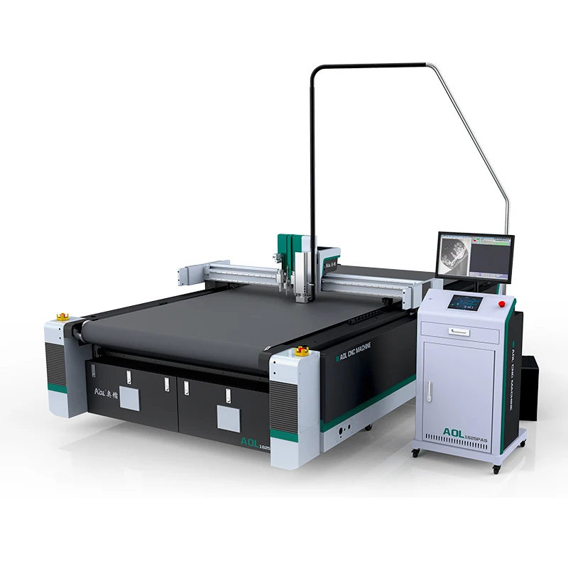 AOL automatic cnc knife Rubber Automatic gasket cutting machine with CNC oscillating knife  with 3 years warranty