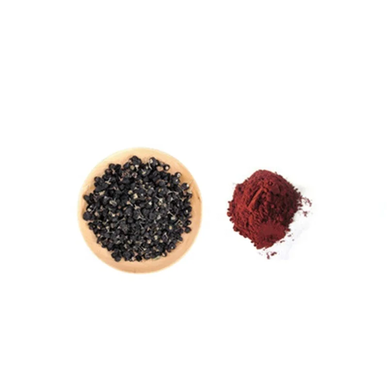 Natural Black Wolfberry Extract powder pure black wolfberry Anthocyanin 25% amaranth powder