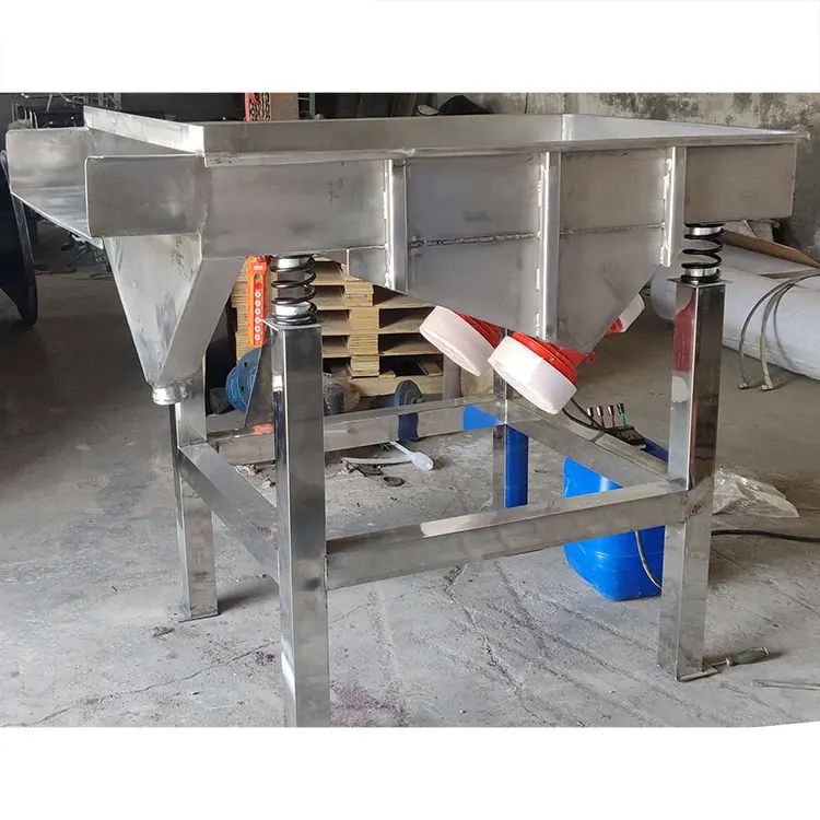 Qianzhen Good Price Linear Model Vibrating Sorting Sieve Machine,Grain Sifter Screen,Grain Linear Vibrating Equipment