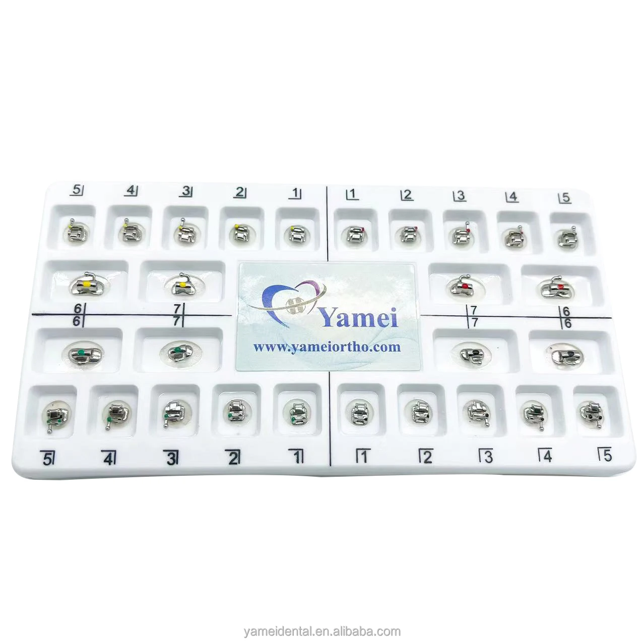 Yamei Orthodontic Plus 5 022 High/Mid/Low Torque Passive Self-Ligating Braquets Ortodoncia Buccal Tube Orthodontic