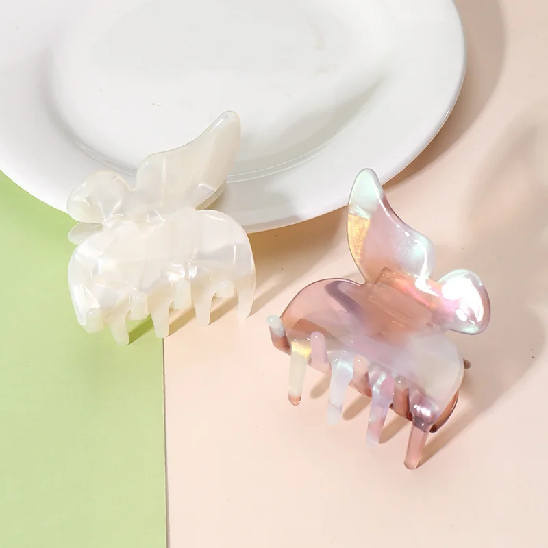 Midairy hot sale elegant acetate butterfly claw clips for girls ladies hair accessories 880034 67x36x53mm
