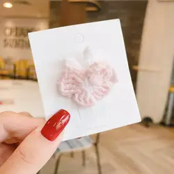 Hair clip of Bowknot of Coloured Wool South Korea New Acts Role of Lovely Contracted Bag Edge Hair Clip