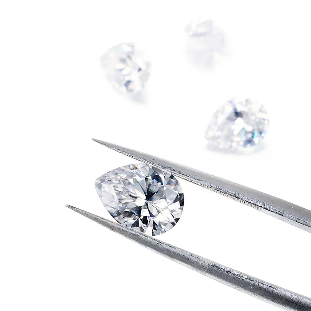 GIA Certified Pear Cut Natural Diamond VVS-EF Clarity Color 100% Natural Loose Solitaire Diamonds For Jewelry Making