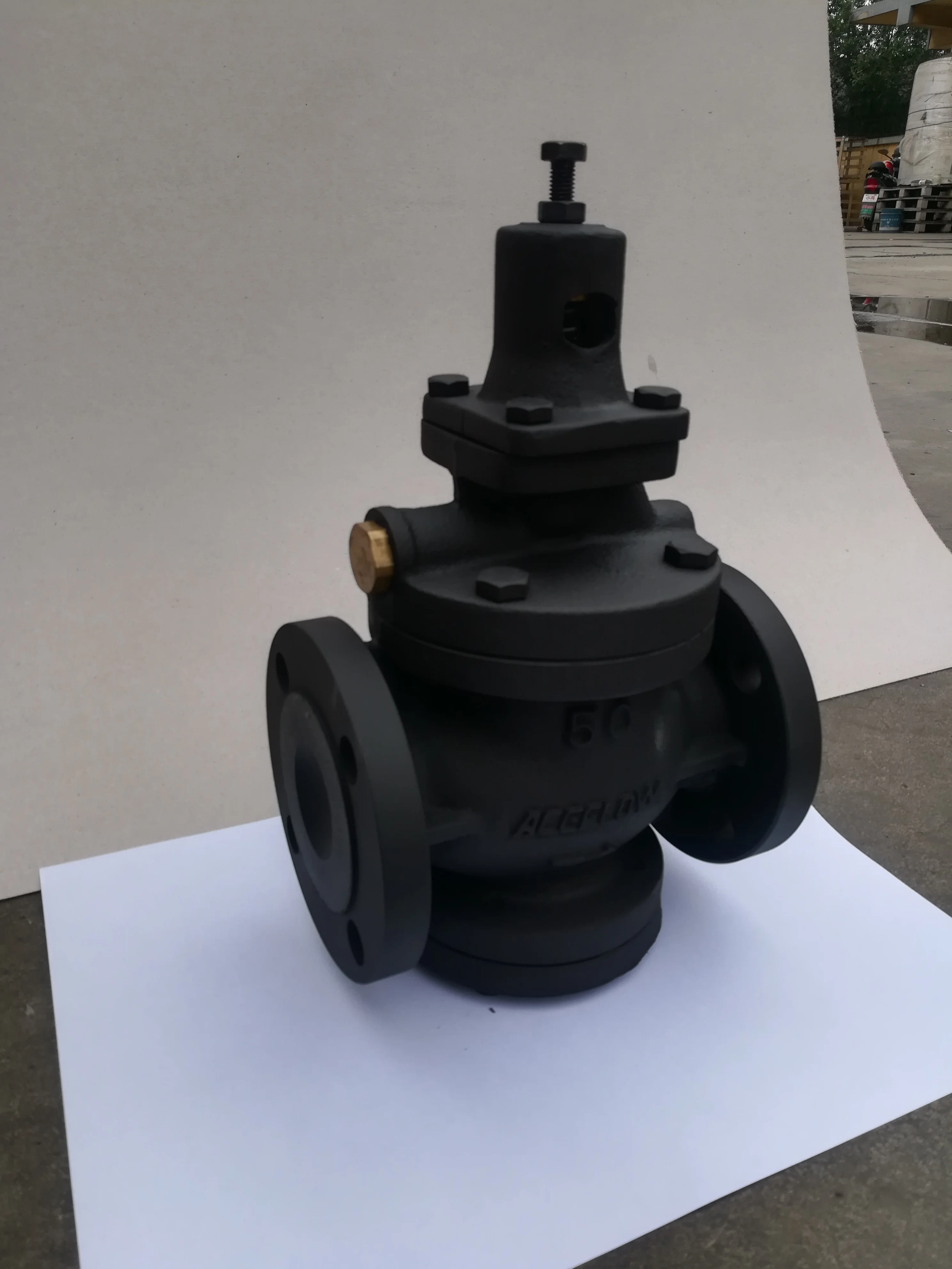 Клапан снижения давления DIN DN25 PN16 РФ фланцевый пилотный мембранный Тип PRV паровой