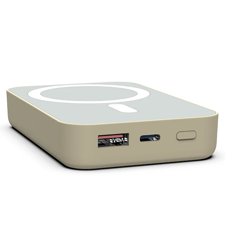 M2036Q 2022 new private design 10000mah large  capacity 22.5W mobile phone  color display wireless fast charge magsafe powerbank