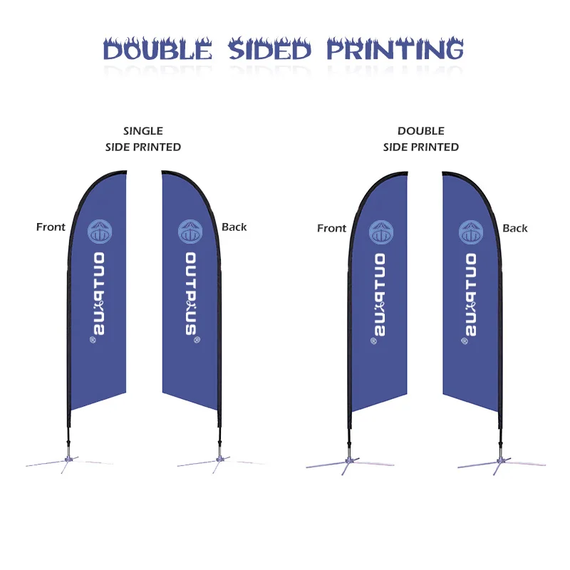 Portable Teardrop and Feather Beach flag Display Stand with Pole for Beach Flag