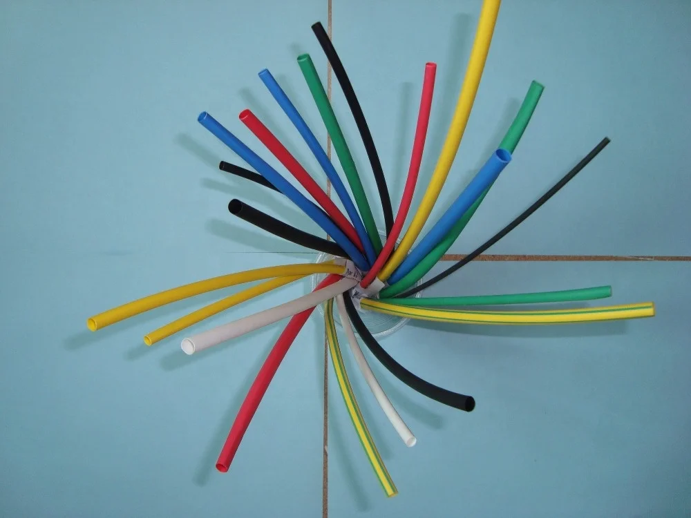 High Shrink Ratio Polyolefin Colorful Heat Shrink Tubing With Free Sample