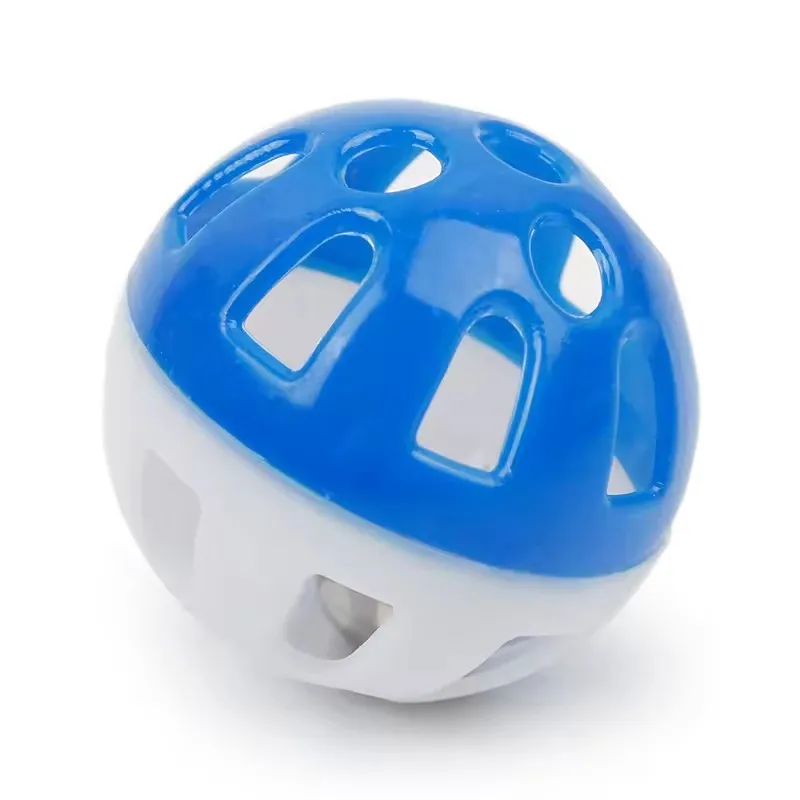 Cat Toy Ball Bell/Pet Cat with Bell Cat Balls/Cats Kitten Plastic Balls Pounce Chase Rattle Ball Toy