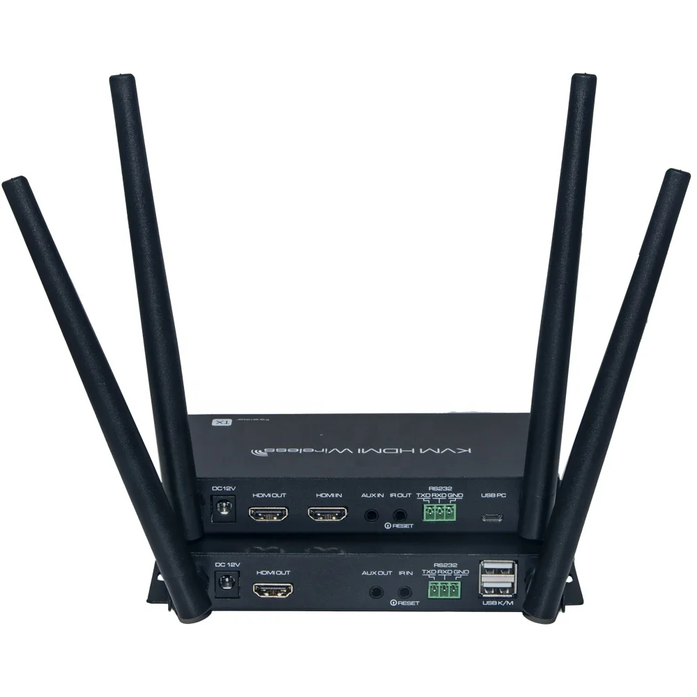Удлинитель hdmi с низкой задержкой 5G 4K @ 60Hz, 100m, передатчик и приемник Loop Out USB IR RS232 KVM HDMI, беспроводной удлинитель