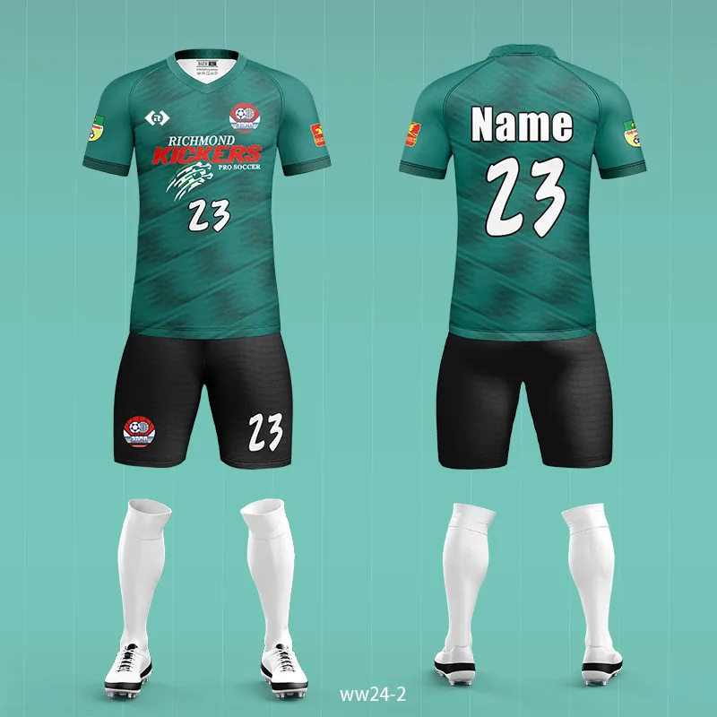 2024-2025 Custom Retro Football & Soccer Jersey  for Adults Sets Breathable Mesh with Automated Cutting OEM Service Available