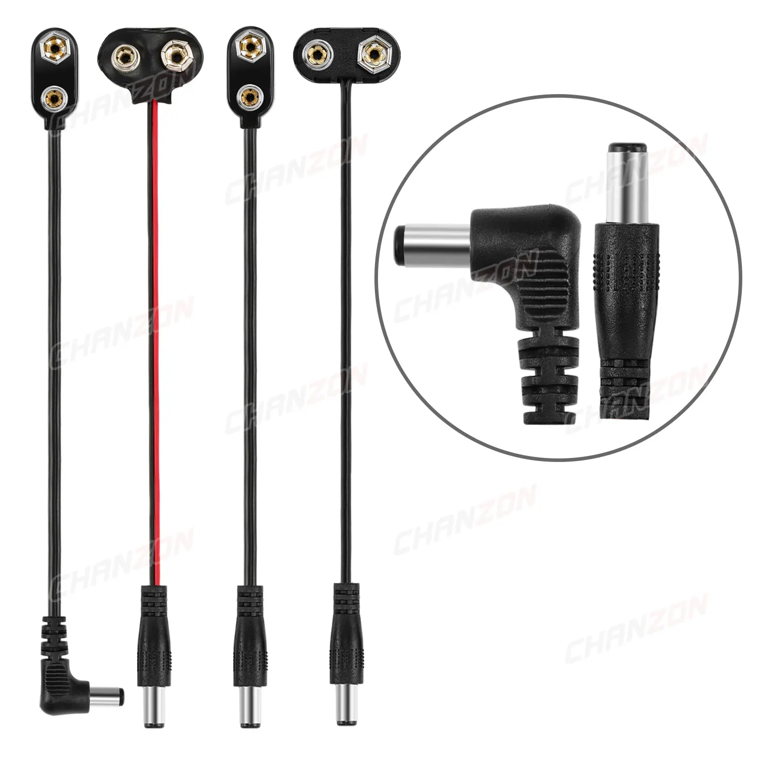 (24AWG UL провода) 9 V Volt оснастки батарейный зажим держатель Женский Мужской Аллигатор 9-вольтовой батареи разъем с 15 см кабель провода