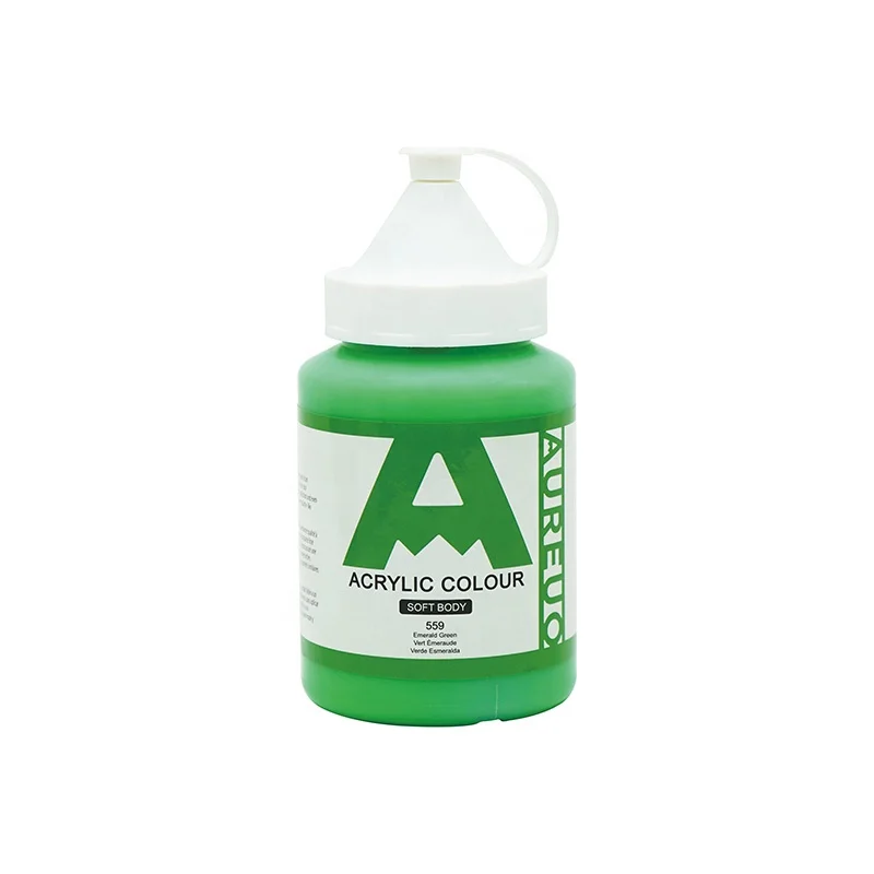 AUREUO 250ml Studio Grade Soft Body Custom Non-toxic Smooth Flowing Colors Acrylic Liquid Paint