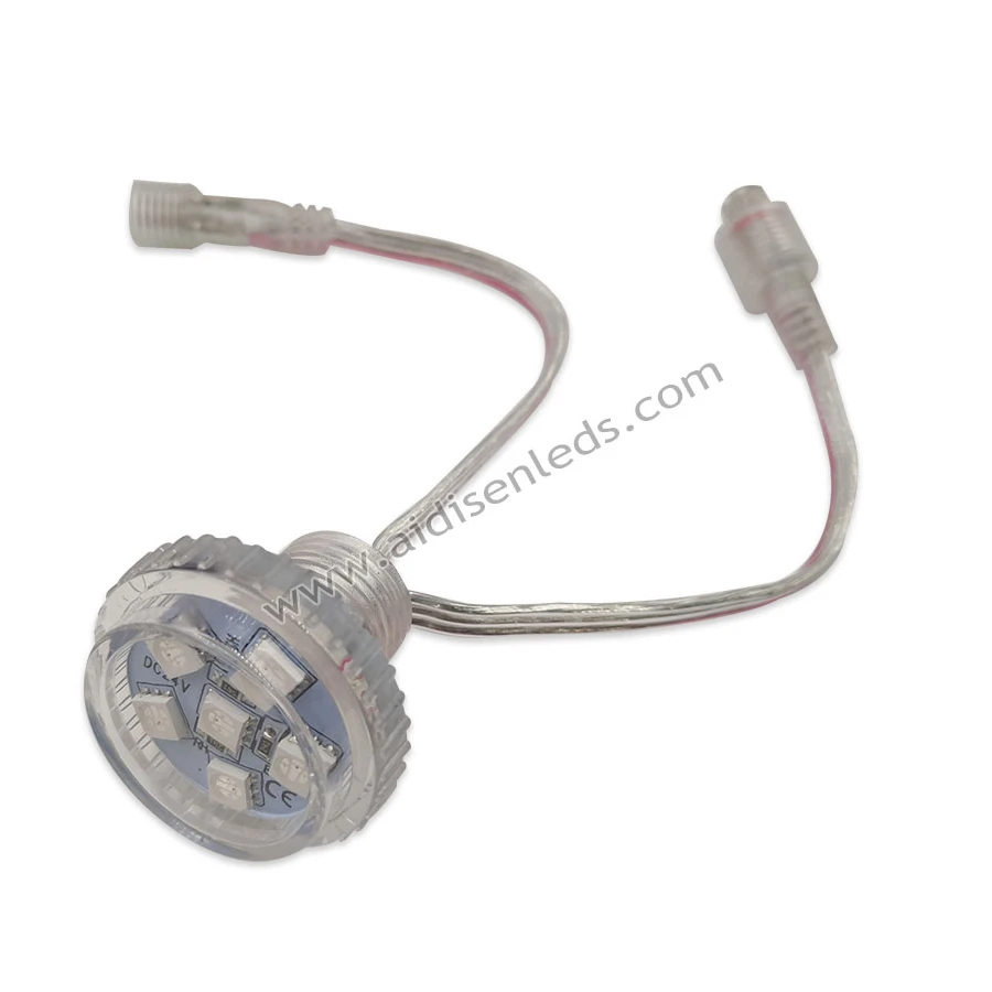 RGB pixel LED bulb 30mm 12V UCS1903 addressable pixel LED light