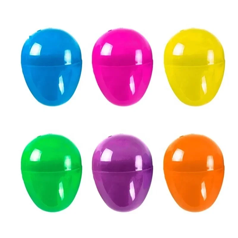 Fillable Easter Eggs Colorful Bright Plastic Easter Eggs Perfect for Easter Hunt Surprise Egg