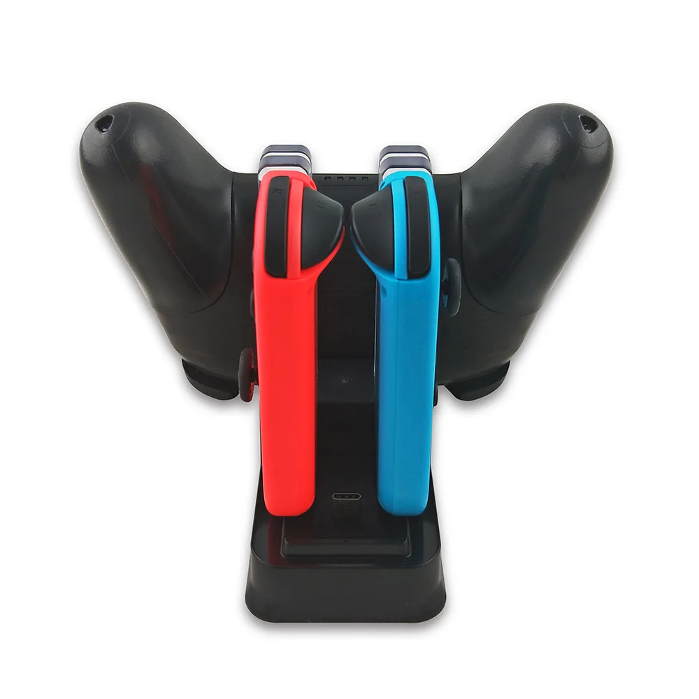 HBS-115 Colorful Four-charger For Switch Pro Controller Charging Dock NS Charger Station Base