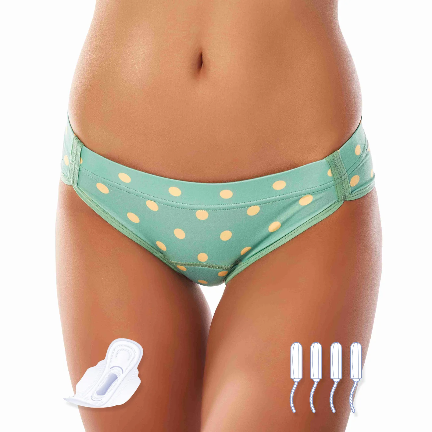 JR 2022 New Arrivals Sanitary Pants Absorption Leak Proof High Waist Functional Women Underpants Seamless Period Panties