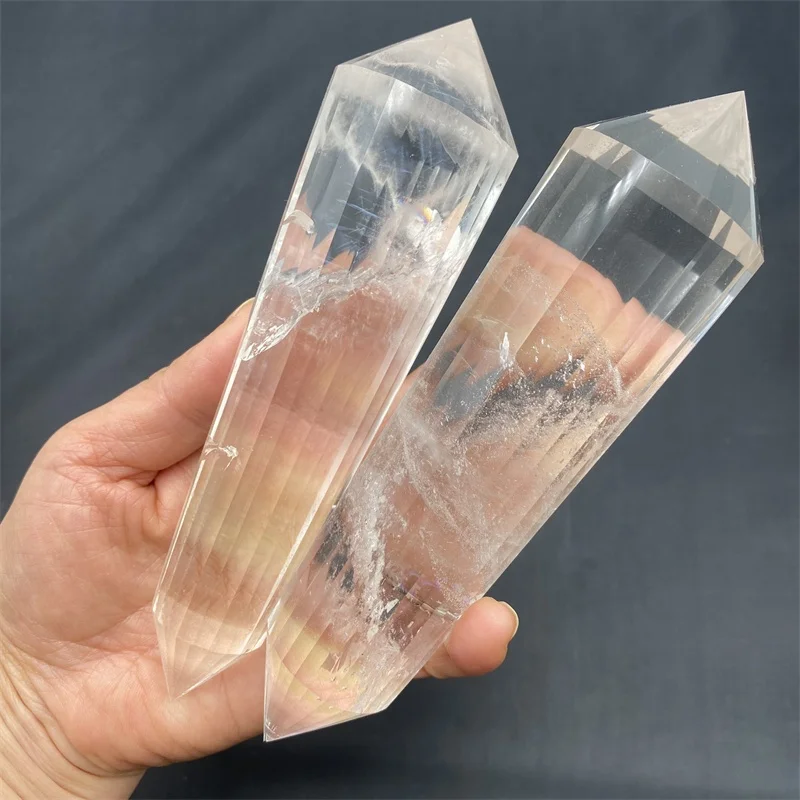 Wholesale Healing Vogel Crystals Natural Hand Made Clear Quartz Crystal Point Vogel Crystal Wands
