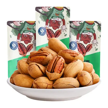 Three Squirrels Pecan 120g creamy flavored snack snacks Daily Nuts roasted dried fruit pecan longevity fruit