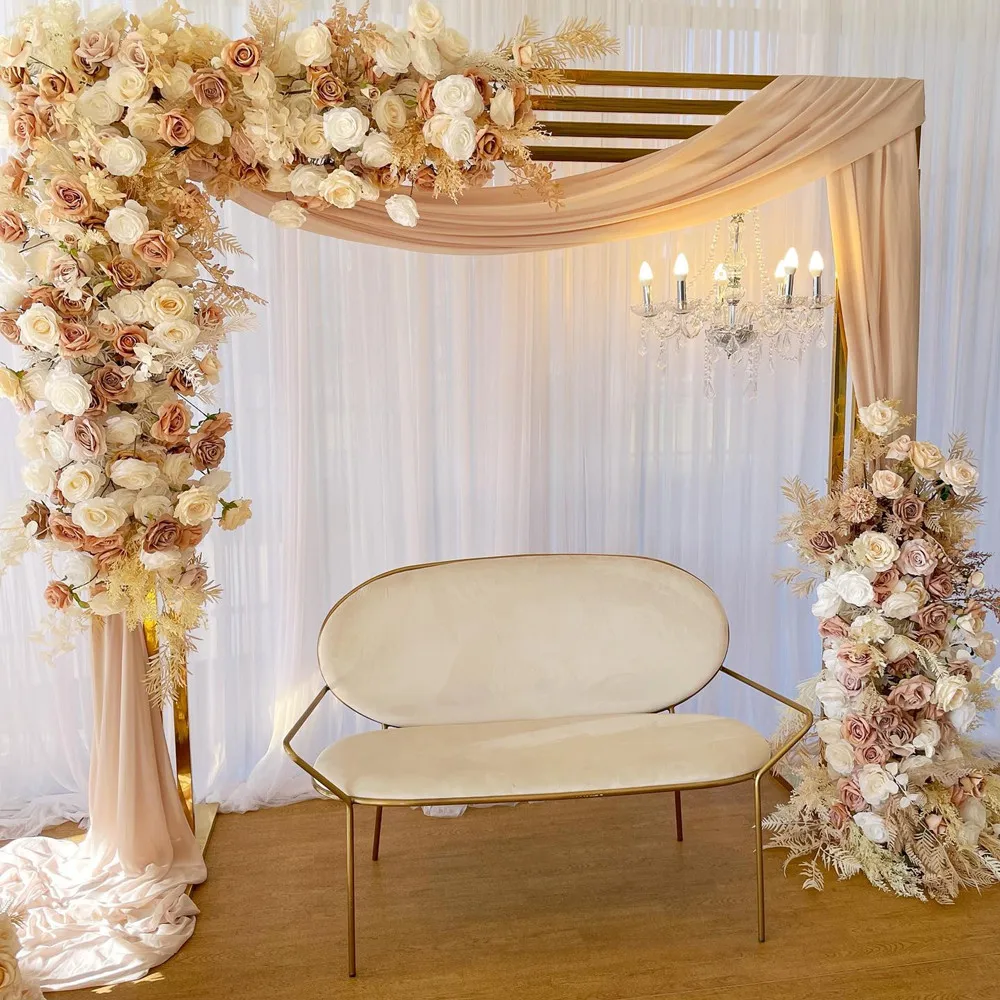 American Style Wholesale Wedding Entrance Arch Golden Arch Wedding