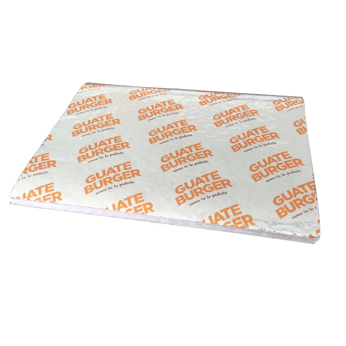 Custom printed food packaging aluminium foil paper foil paper for hamburger wrapping
