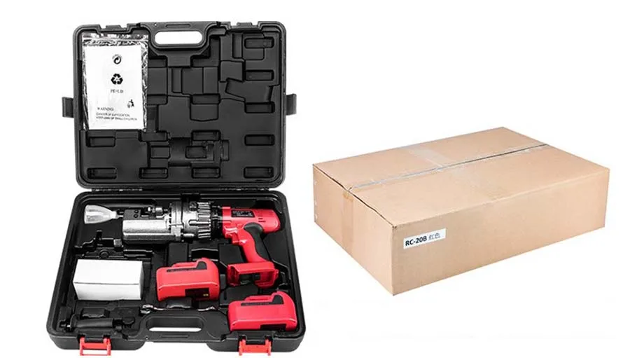 Battery powered hydraulic steel rebar cutter cordless