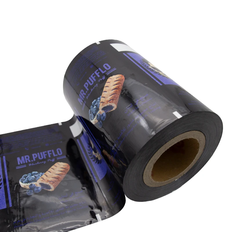 
food packaging bag film roll laminated material Plastic packing bag composited aluminum foil films 