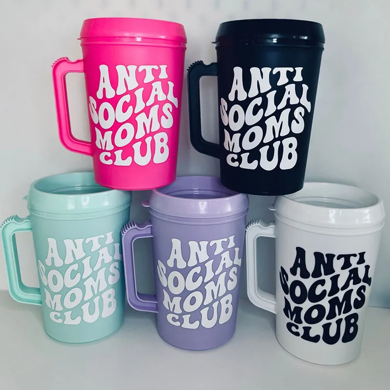 2024 34OZ Double Wall Insulated Plus Straw Black Leopard Cow Mega Mug Trucker Style Mega Mug