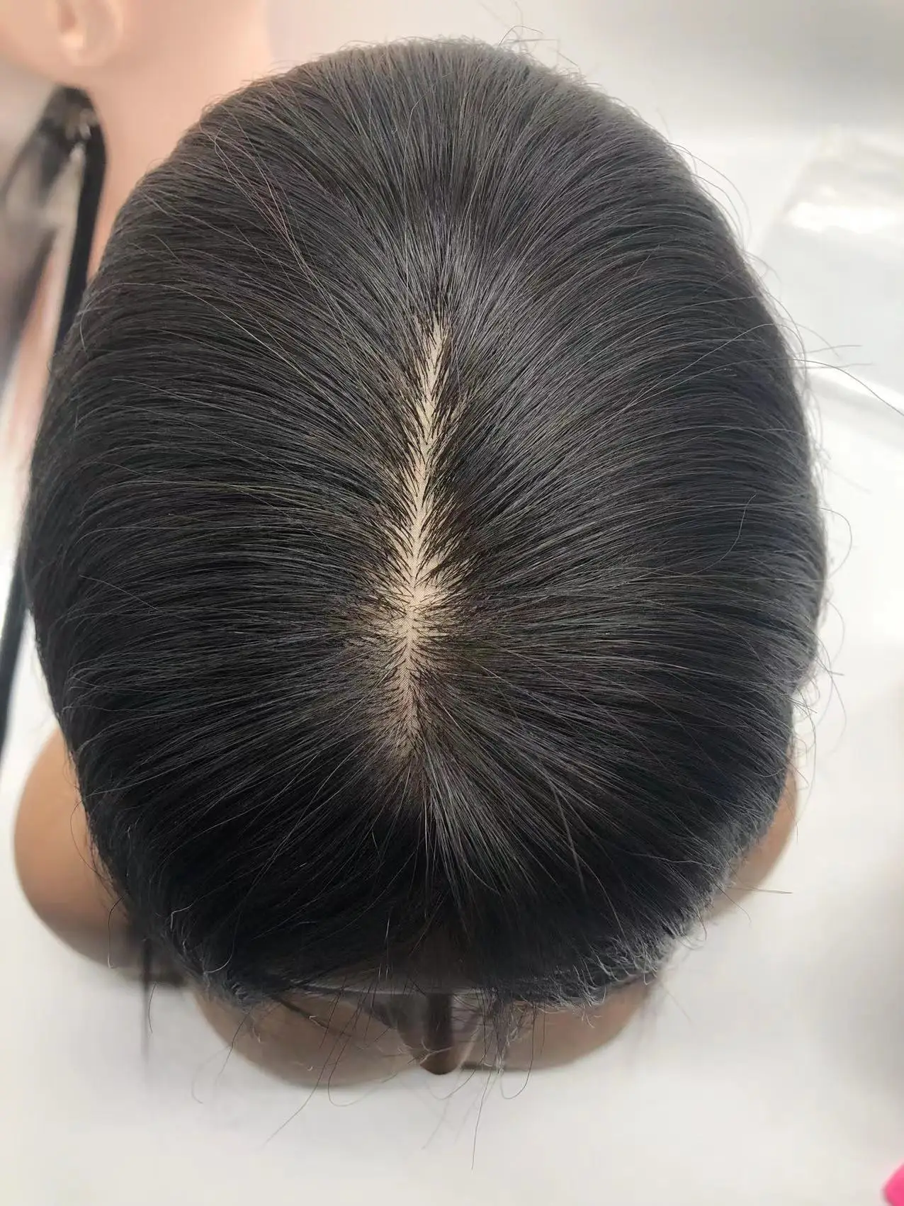 Center Silk Base Machine Made Wig Back Long Length Human Hair Bob Wig INDIAN Hair Top Quality Very Long Wig Medium 130% Average