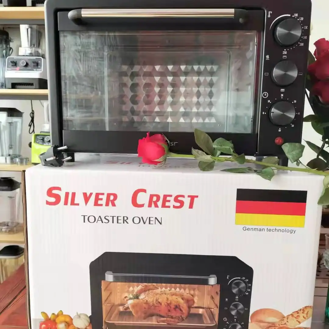 Silver crest mini 25L capacity electric oven home use 1500w multifunctional portable baking oven