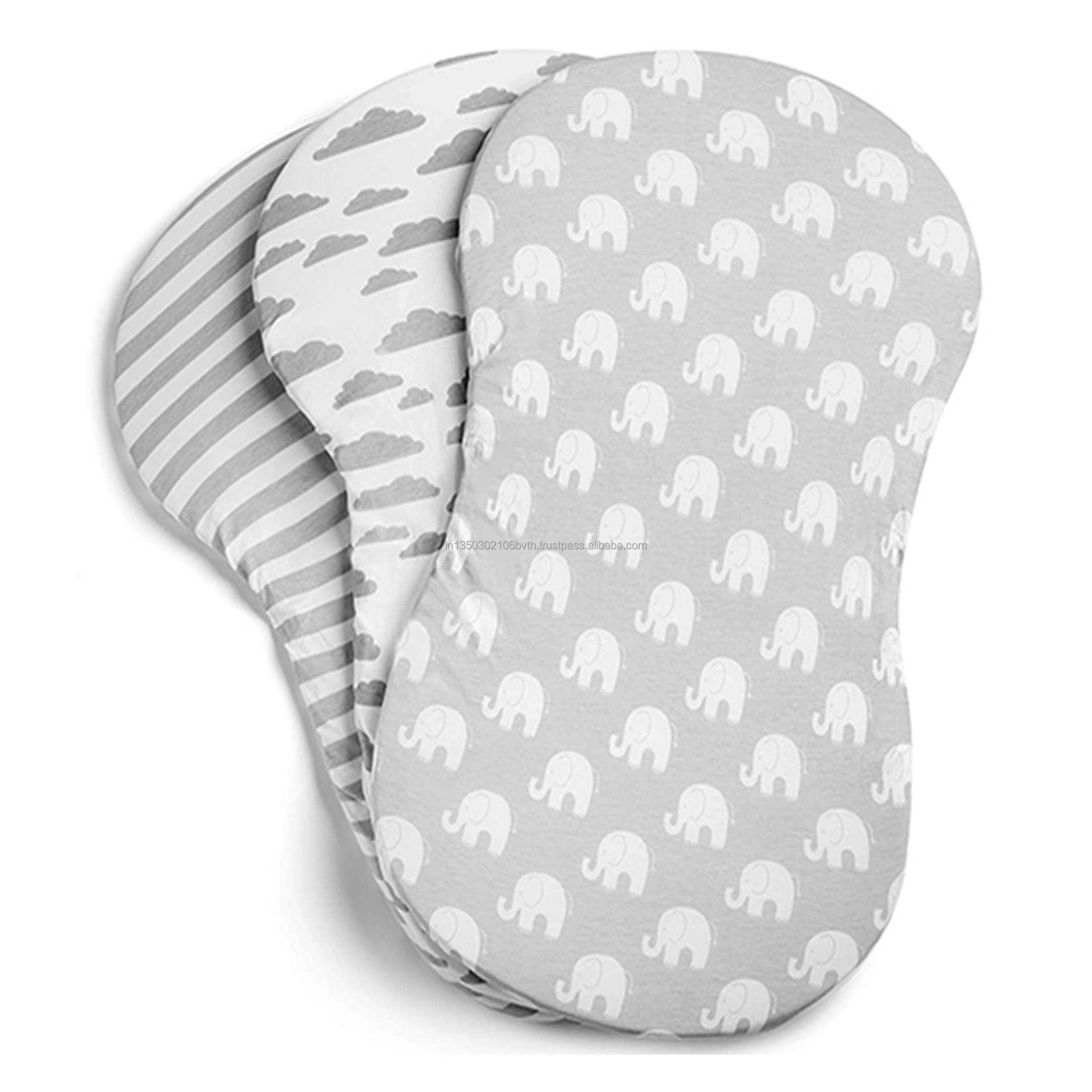 
Baby bassinet fitted sheet cotton sheet with print designs 