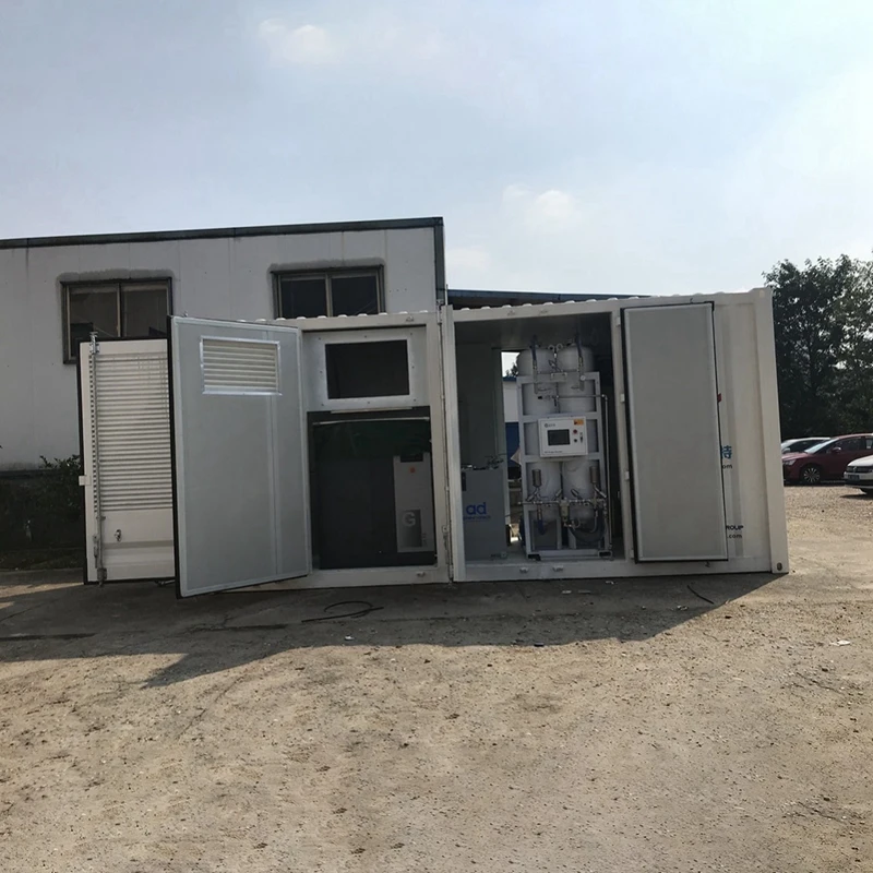 Transportable containerized 99% medical o2 equipment psa oxygen gas plant price