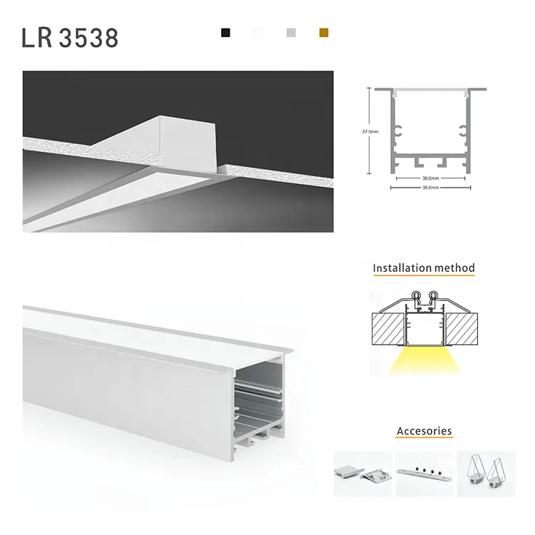 
Recessed Linear Light-LR3538 aluminum 10W LED linear light led batten light linear 