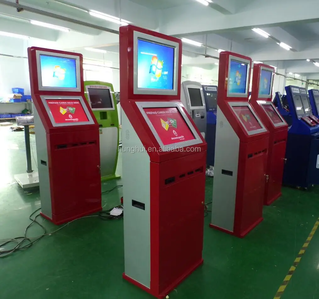 Dual screen gift Card Dispenser Machine Self service payment kiosk machine card issurance kiosk
