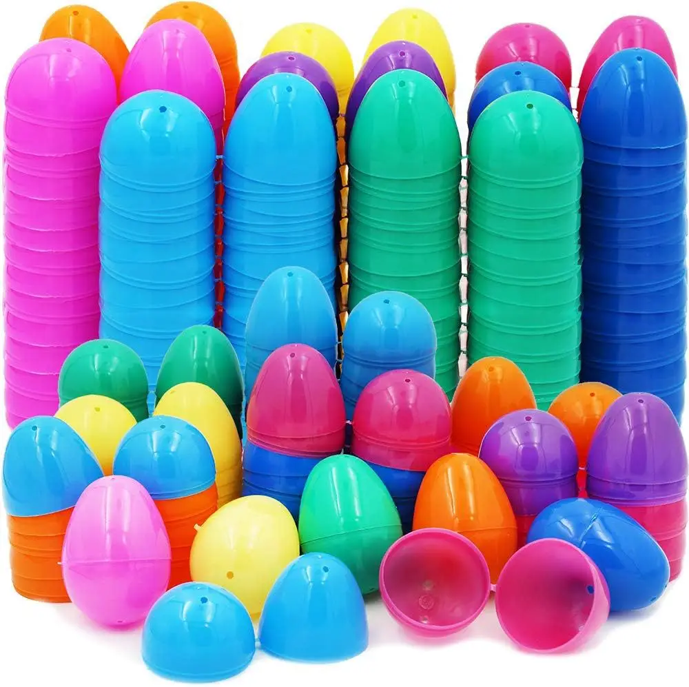 Cheap price Wholesale Easter Party Plastic Eggs Decoration Simulation Egg with multi-color