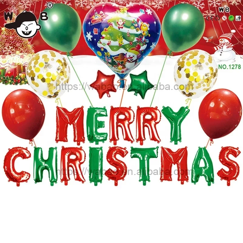 16 inch latex foil balloons christmas christmas balloons helium party decoration