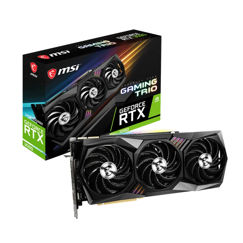 Недорогие объемные графические карты Nbblue evga rtx 3090 GAMING TRIO 24G, в наличии