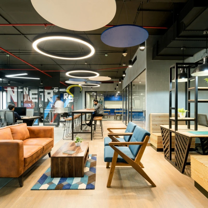 Neutral White 4000K ceiling mount ring lights diameter 500mm shape led pendant lamp for company led light