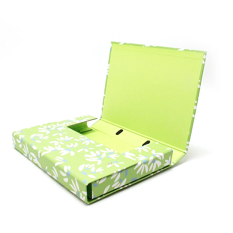 Office Suppliers Customizable A4 File Box Expandable File Folder Paper Folder Bag With Plastic Handle Rubber Band