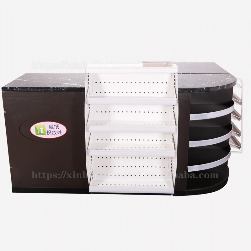 Xinbaihui нержавеющая сталь небольшая Розничная касса для продуктовых магазинов в супермаркете со стойкой мусора круглосуточного магазина