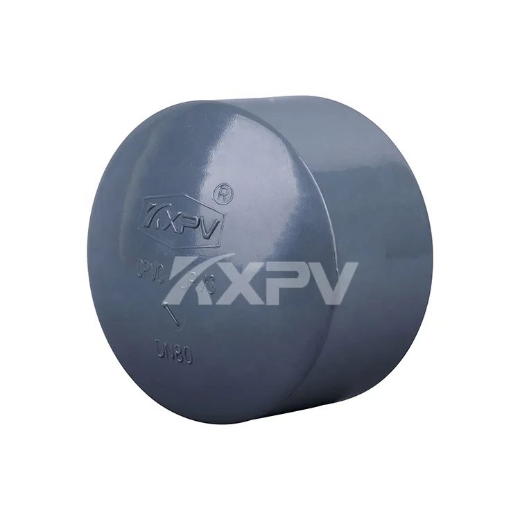 High pressure custom 10 inch 12 industrial plastic pipe fittings pvc cpvc end cap