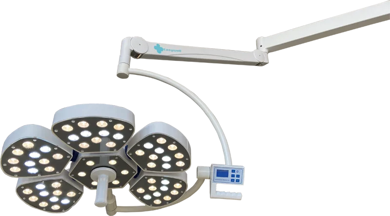 CE ISO Medical flower shadowless led operating light operation lamp double head ceiling Surgery
